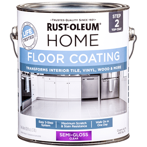 Rust-Oleum Home Floor Coating Top Coat Gallon Semi-Gloss