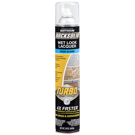 Rust-Oleum RockSolid Wet Look Lacquer Concrete Sealer with Turbo Spray System® 360292