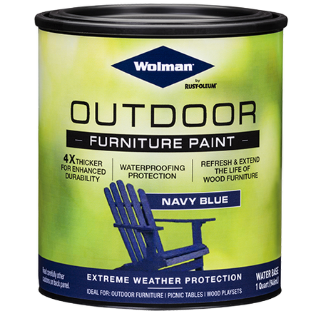 Wolman Outdoor Furniture Paint Quart Navy Blue