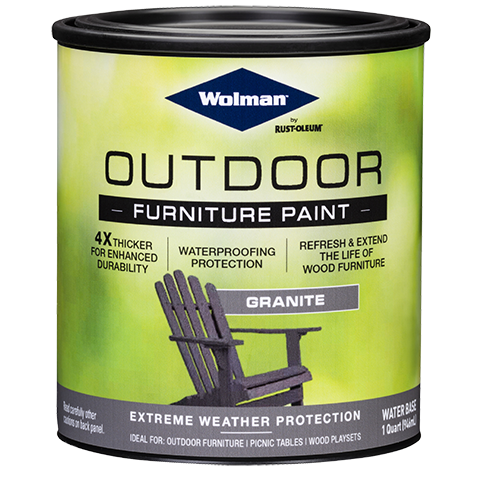 Wolman Outdoor Furniture Paint Quart Granite