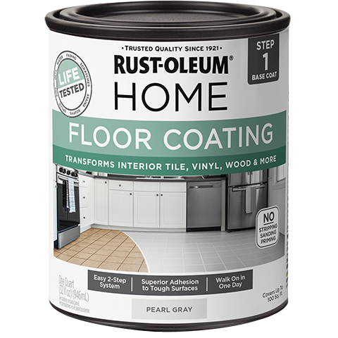 Rust-Oleum Home Floor Coating Premix Base Coat Quart Pearl Gray