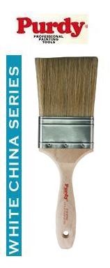 Purdy W-Sprig White China Paint Brush with natural bristle blend and alderwood handle.