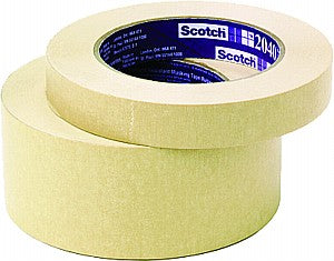 Two rolls of 3M #2040 Masking Tape stacked on a white background.