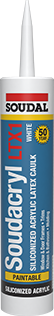 Soudal Soudacryl LTX1 White 50 Year Siliconized Acrylic Latex Caulk 400400