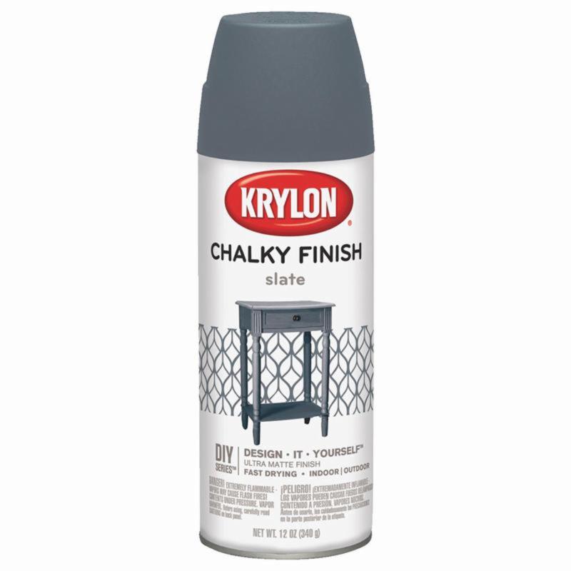 Krylon Chalky Finish Spray Paint Slate Gray
