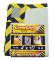 CoverGrip Safety Drop Cloth 4 ft x 15 ft 10 oz