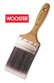 Wooster Ultra/Pro Extra Firm Jaguar paint brush highlighting the unique combination of Purple NylonPlus and black nylon bristles.