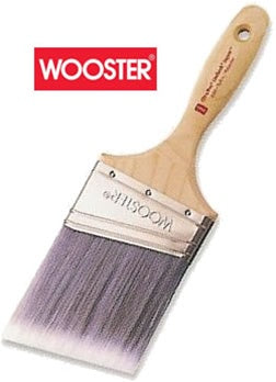 Wooster Ultra/Pro Firm Lindbeck Jaguar AW Paint Brush image featuring the Purple nylon/sable polyester bristle and chisel trim.