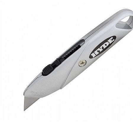 Hyde Tools Powder-Coated Silver Top Slide Knife