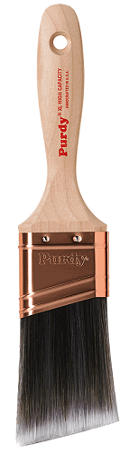 Purdy XL - High Capacity - A high-capacity paintbrush with a stadium-style ferrule and medium-stiff bristles.