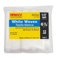 WhizzFlex White Woven Roller Cover 6 Inch 12-Pack