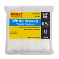 WhizzFlex White Woven Roller Cover 6 Inch x 3/8 Nap 12-Pack