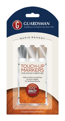 Guardsman Touch-Up Markers for Wood Furniture 3-Pack 465000