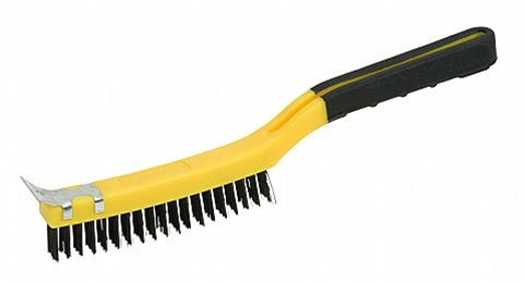Hyde Tools 46806 Wire Brush with Scraper 1"