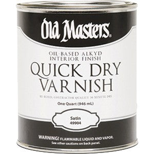 Old Masters Quick Dry Varnish Quart Can