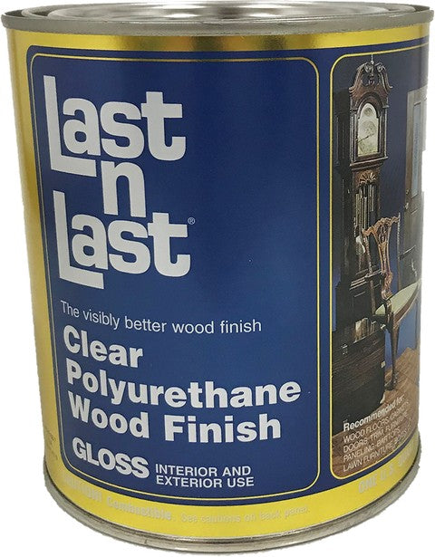 Absolute Coatings Last n Last Clear Polyurethane Wood Finish 550VOC Gloss Quart Can