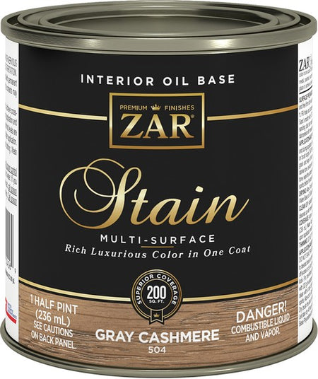 UGL ZAR Oil Based Wood Stain Half Pint Gray Cashmere