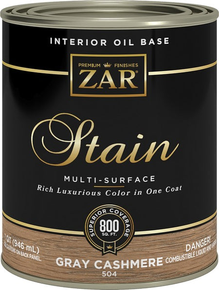 UGL ZAR Oil Based Wood Stain Quart Gray Cashmere