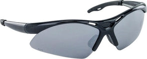 SAS Safety Corp Diamondbacks Safety Eyewear Black Frame with a smoke mirror lens.