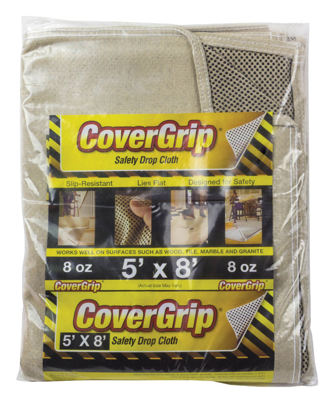 CoverGrip Safety Drop Cloth 5 ft x 8 ft 
