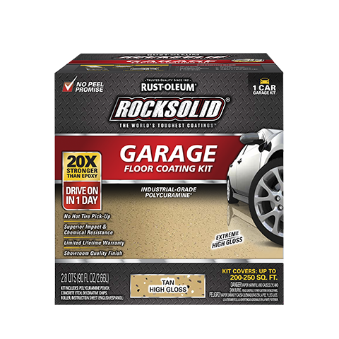 Rust-Oleum RockSolid Polycuramine® Garage Floor Coating Kit Tan