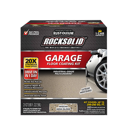 Rust-Oleum RockSolid Polycuramine® Garage Floor Coating Kit Mocha