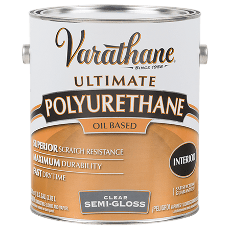 Varathane Premium Polyurethane Oil-Based Wood Finish Gallon Clear Semi-Gloss