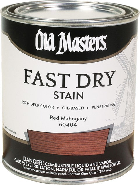 Old Masters Professional Fast Dry Wood Stain Quart Red Mahogany