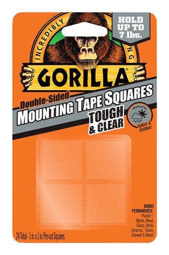 Gorilla Double Sided Mounting Tape Squares 6067202