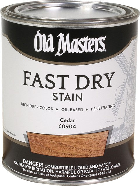 Old Masters Professional Fast Dry Wood Stain Quart Cedar