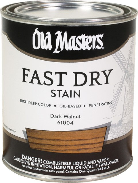 Old Masters Professional Fast Dry Wood Stain Quart Dark Walnut