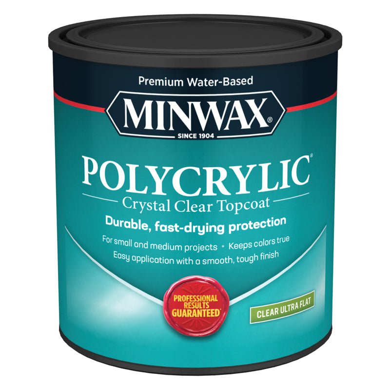 Minwax Polycrylic Protective Finish Quart Ultra Flat