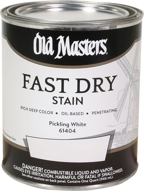 Old Masters Professional Fast Dry Wood Stain Quart Pickling White