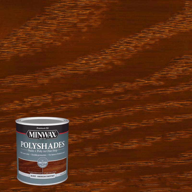 Minwax PolyShades Gloss Quart American Chestnut