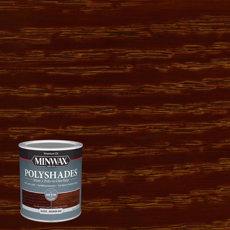 Minwax PolyShades Gloss Quart Mission Oak