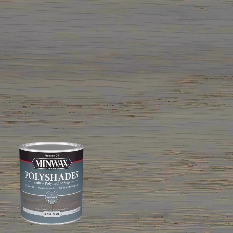 Minwax PolyShades Gloss Quart Slate