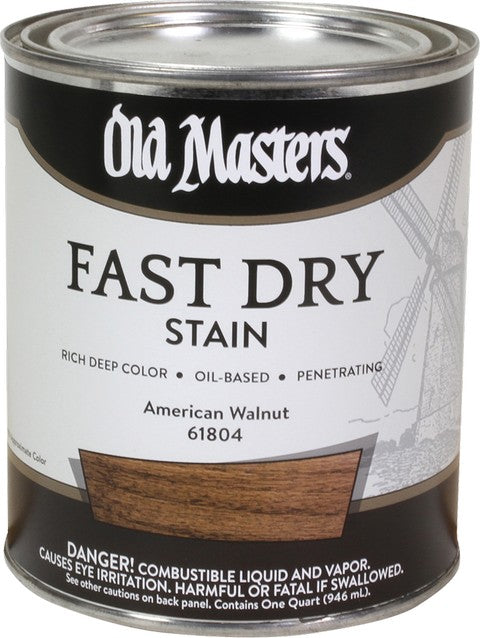 Old Masters Professional Fast Dry Wood Stain Quart American Walnut