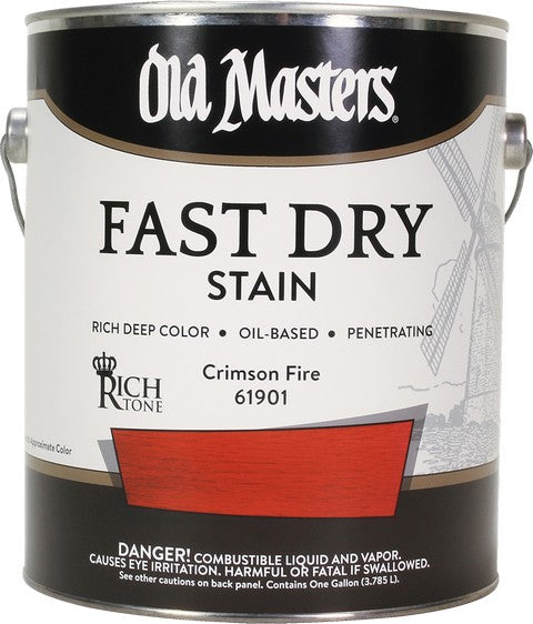 Old Masters Professional Fast Dry Wood Stain Gallon Crimson Fire