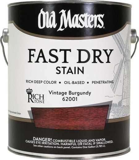 Old Masters Professional Fast Dry Wood Stain Gallon Vintage Burgundy