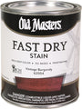 Old Masters Professional Fast Dry Wood Stain Quart Vintage Burgundy