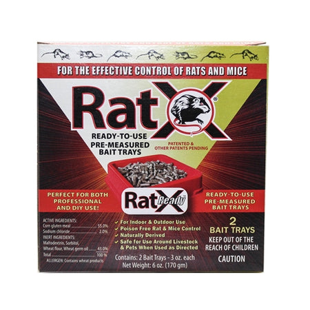 RatX Non-Toxic Bait Pellets For Mice and Rats 6 Oz 2-Pack 620104
