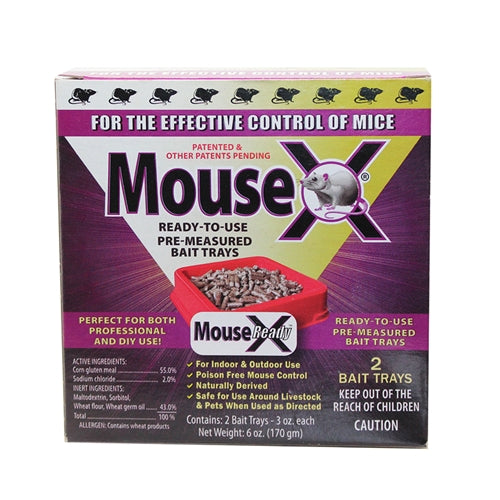 MouseX Non-Toxic Bait Pellets for Mice and Rats 6 Oz 2-Pack 620107