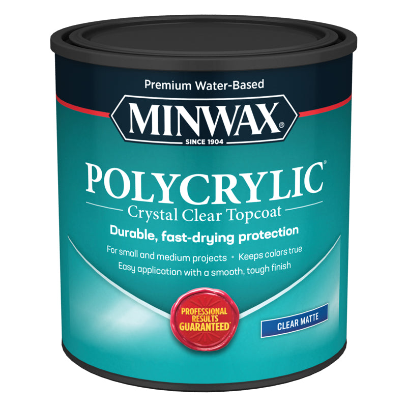 Minwax Polycrylic Protective Finish Quart Matte