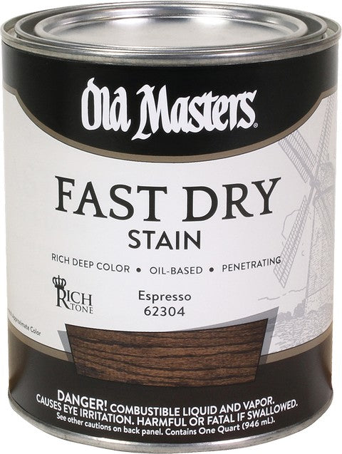 Old Masters Professional Fast Dry Wood Stain Quart Espresso