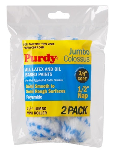 Purdy Jumbo Mini Roller Cover Colossus 1/2 inch nap 2-pack