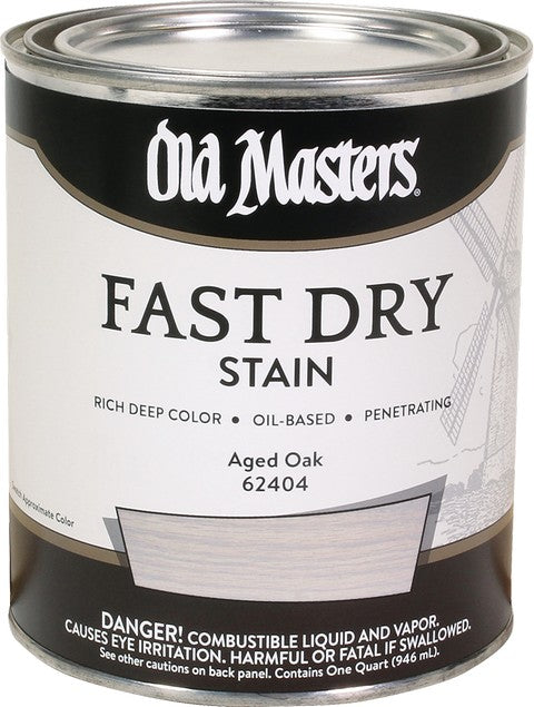 Old Masters Professional Fast Dry Wood Stain Quart Aged Oak