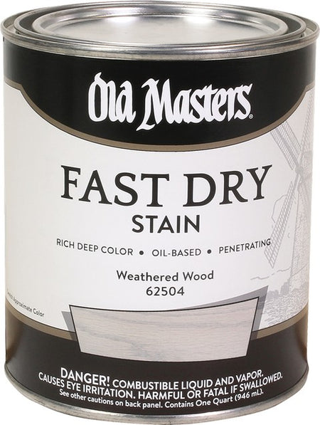 Old Masters Professional Fast Dry Wood Stain Quart Weathered Wood
