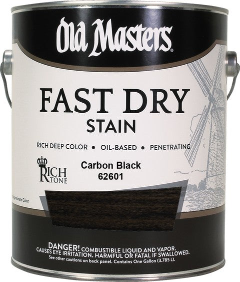 Old Masters Professional Fast Dry Wood Stain Gallon Carbon Black