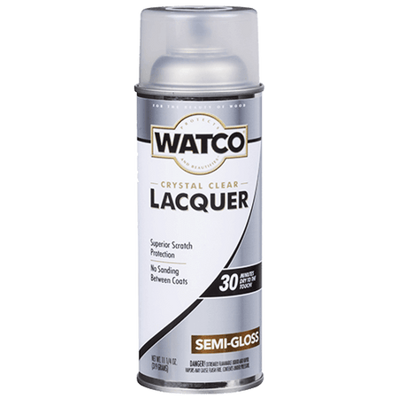 WATCO Lacquer Clear Wood Finish Spray Semi-Gloss