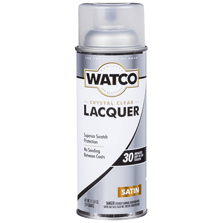 WATCO Lacquer Clear Wood Finish Spray Satin